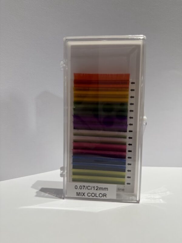 Rzęsy KOLOROWE C 12mm 0,07